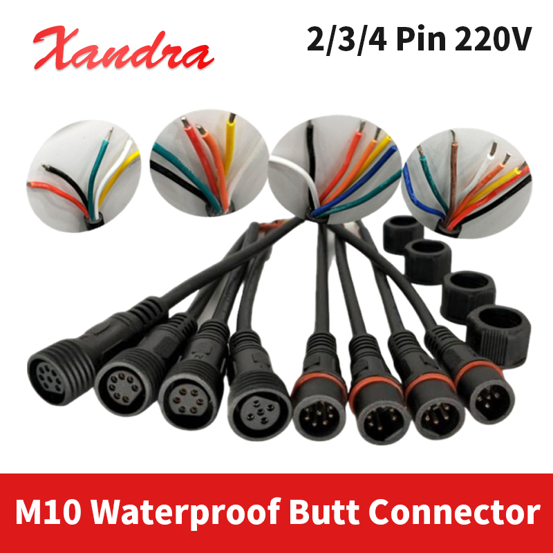 M10 Waterproof Connector 2Pin  - Outdoor Power Strip Weatherproof 评论和价格