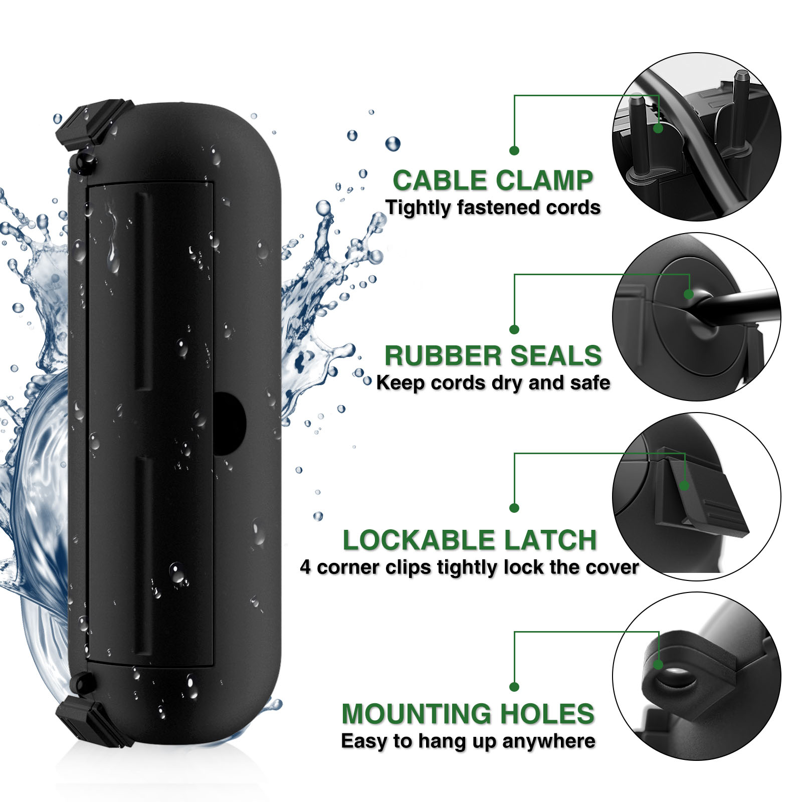 Small IP44 Waterproof Outdoor  - Outdoor Use Power Strip 评论和价格